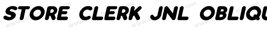 Store Clerk JNL Oblique字体转换